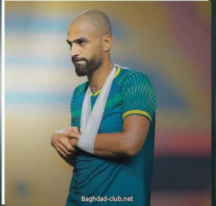 المسعودي يطمئنُ على صحة اللاعب مروان حسين